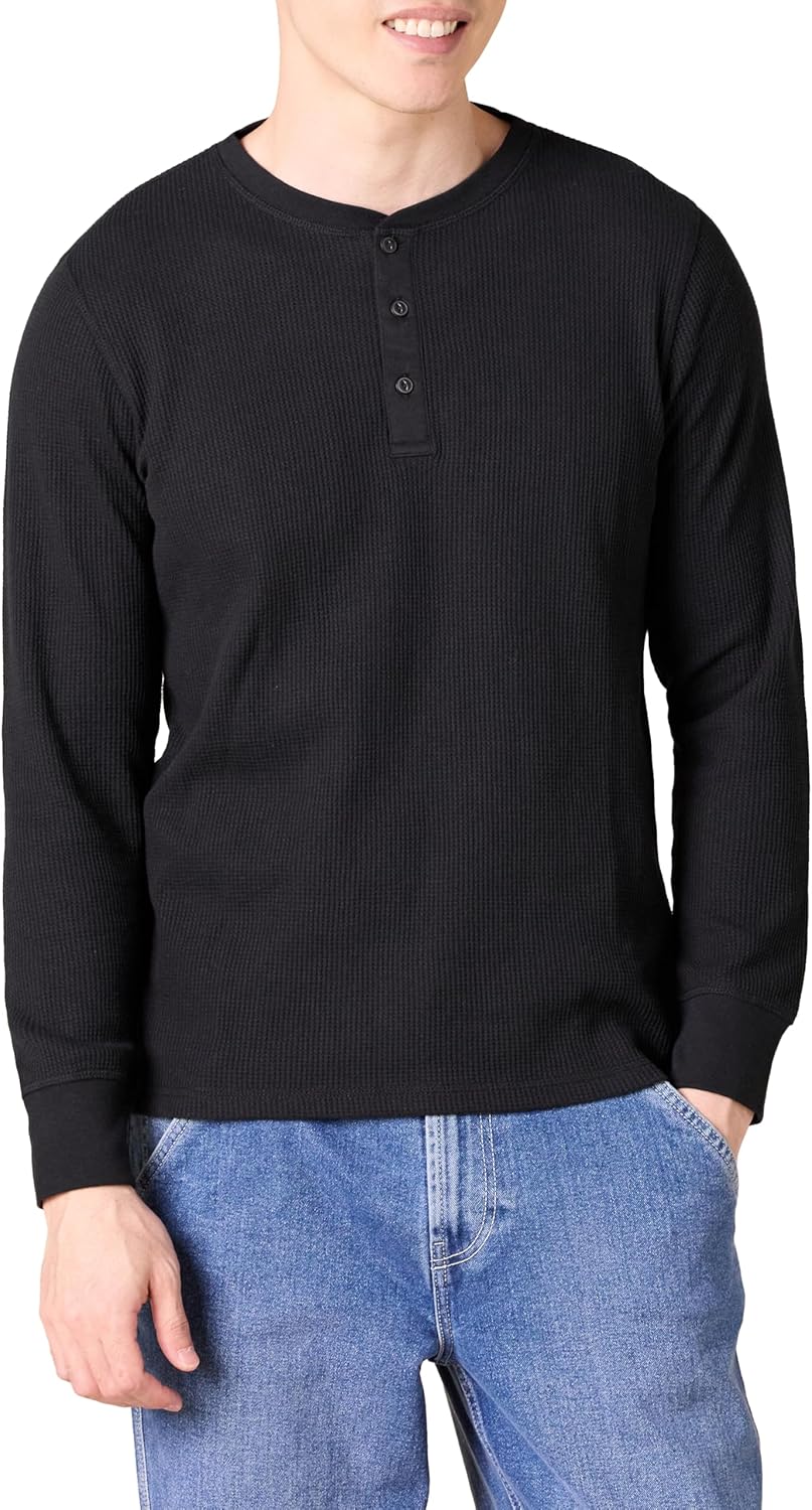 Thumbnail 6 de Amazon Essentials Men’s Slim-Fit Long-Sleeve Waffle Henley Shirt