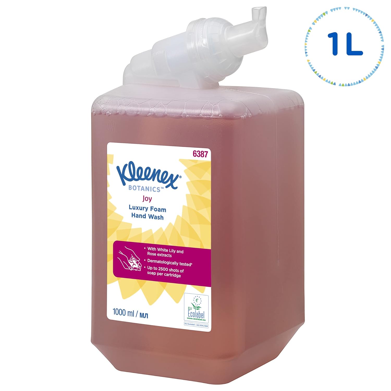 Detalle de Kleenex Botanics Joy 6387 Jabón espuma lujo 1 L