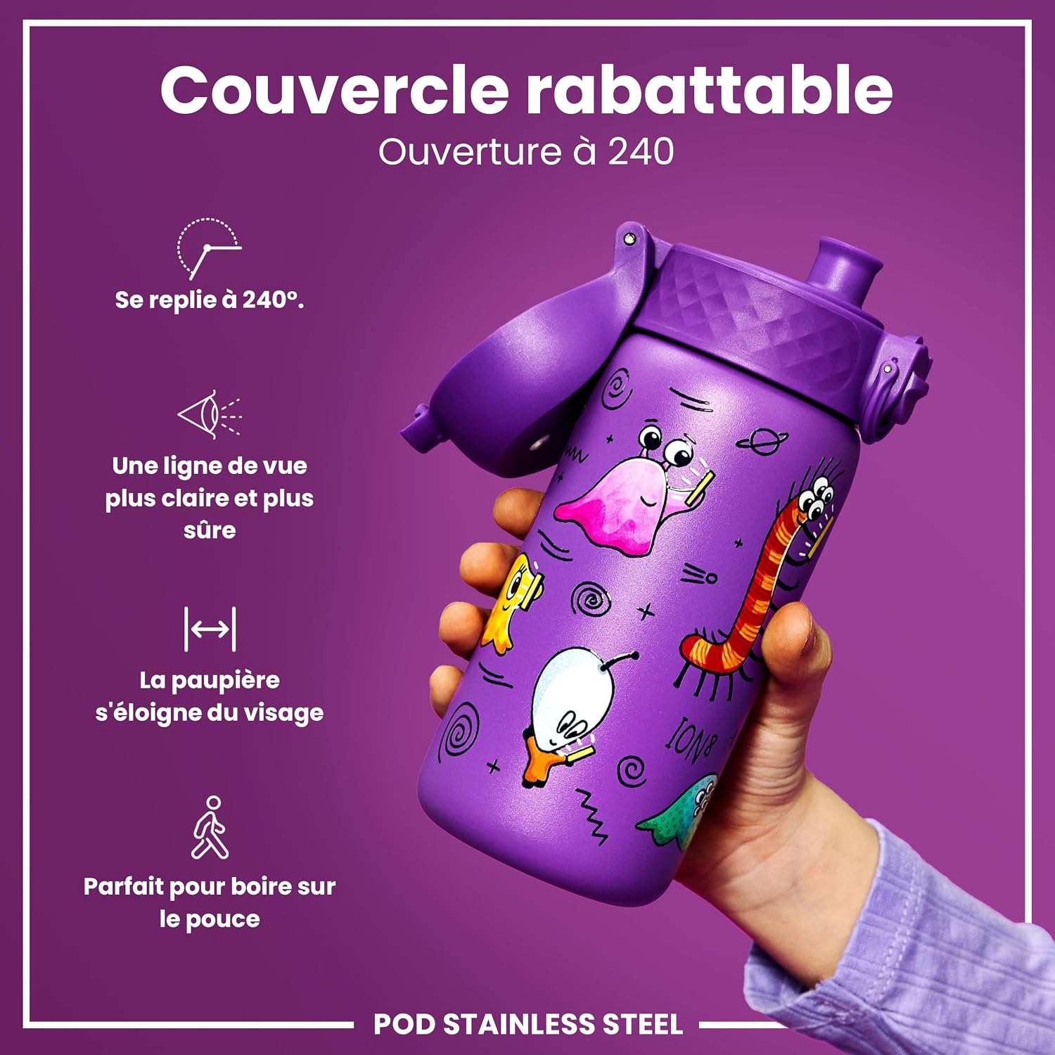 Thumbnail 3 de Ion8 Gourde Enfant 400ml 🥤