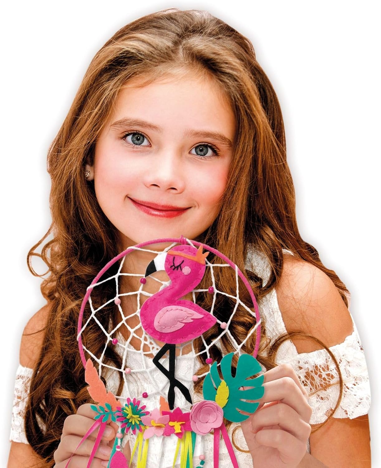 Thumbnail 4 de LENA 42700 – Kit de bricolage Dreamcatcher Flamingo (56 pièces) pour fabriquer un attrape-rêves dès 6 ans