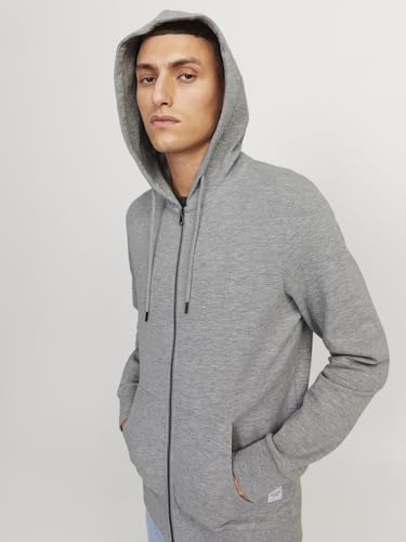Thumbnail 8 de Jack & Jones Jjebasic Sweat Zip Hood: Sudadera Deportiva Gris