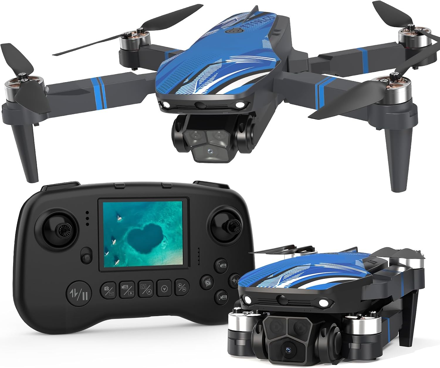 Detalle de SEKOsamrt TT19LCD FPV Drone with 1080p Camera, LCD Controller & Foldable Design