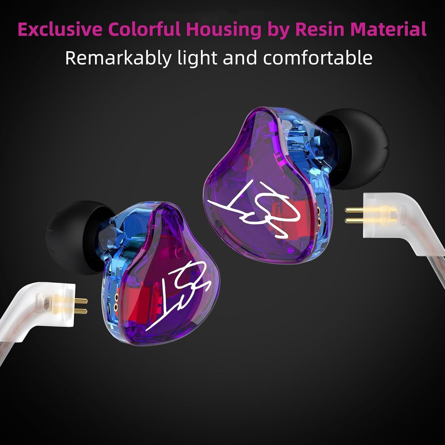 Detalle de YINYOO KZ-ZST Colorful Hybrid Banlance Armature In-Ear Earphones