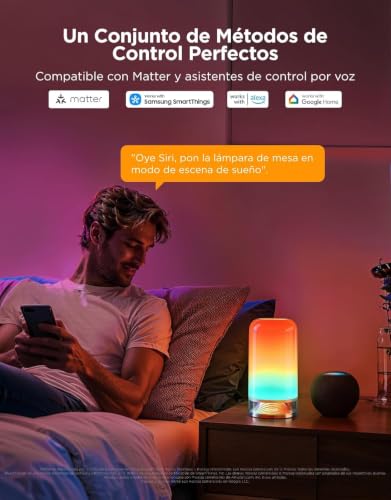 Detalle de Govee Lampada da Comodino LED RGBICWW Touch – 500 lm, 87 scene, controllo intelligente