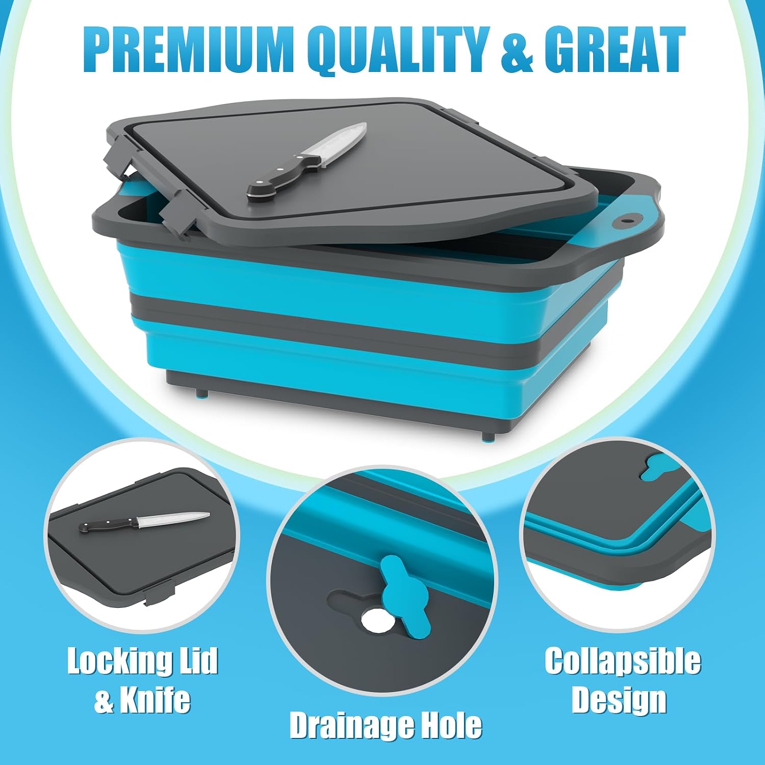 Thumbnail 2 de HI NINGER Collapsible Cutting Board 30mm