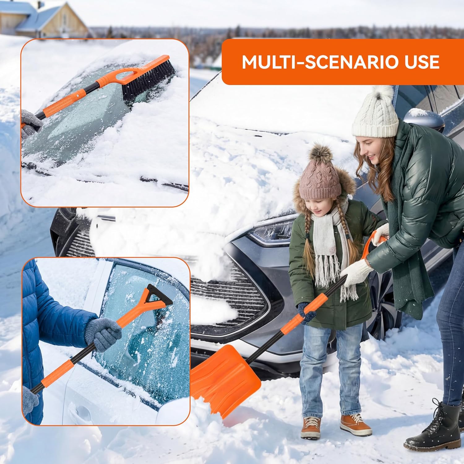Thumbnail 6 de Poskena 3‑in‑1 Foldable Snow Shovel Kit 127cm