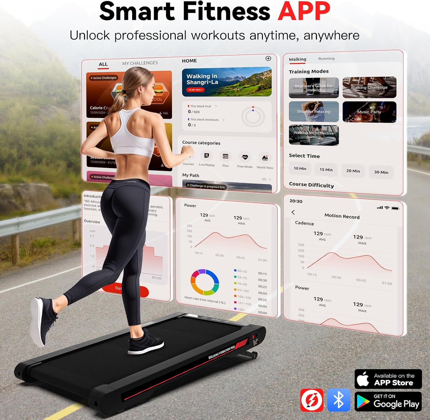 Detalle 2 de Sperax Walking Vibration Pad 400W App đ¶