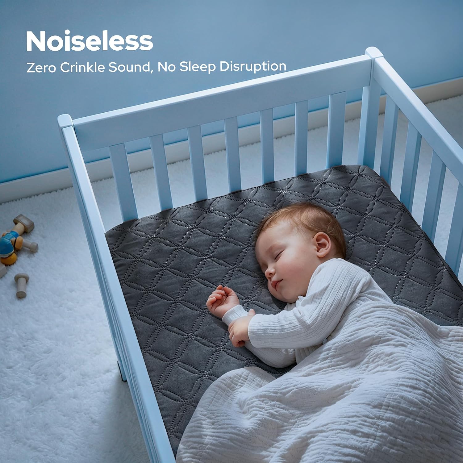 Detalle de BEDLORE Crib Mattress Protector 2-Pack