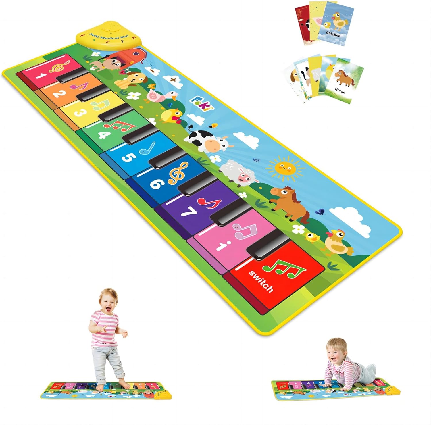 FOKI Floor Piano Mat for Toddlers, Age 1–5 🎹