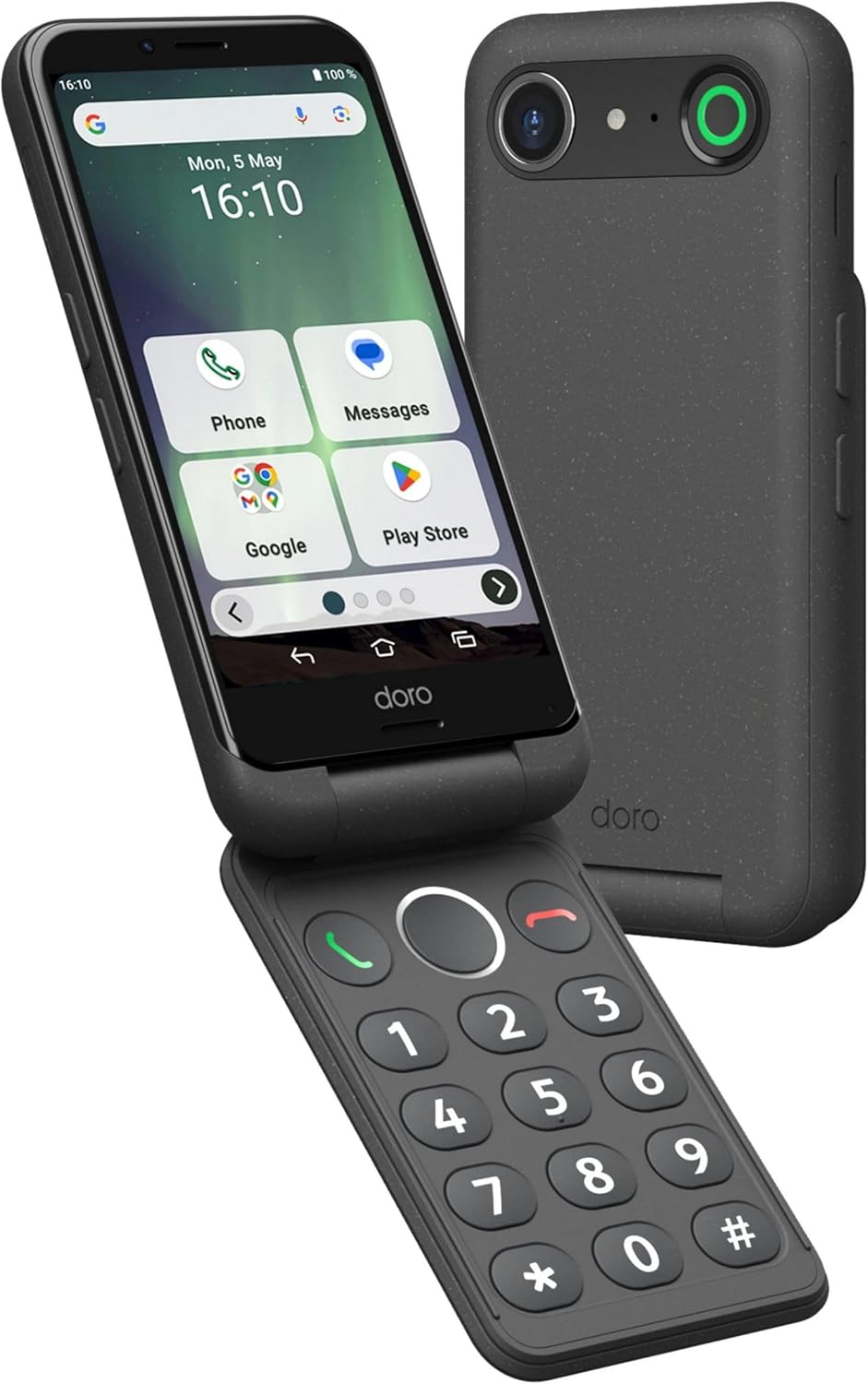 Detalle de Doro Aurora A20 – Smartphone à clapet senior avec touche d'assistance et GPS