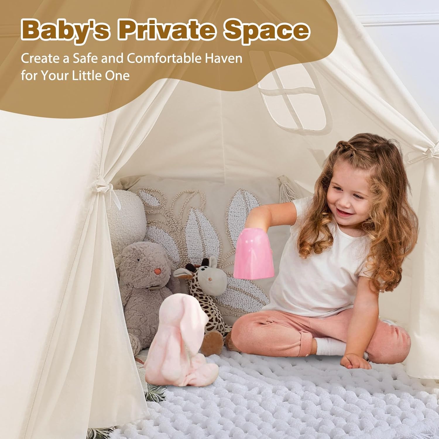 Thumbnail 5 de Wilwolfer Teepee Tent foldable playhouse for kids ⛺