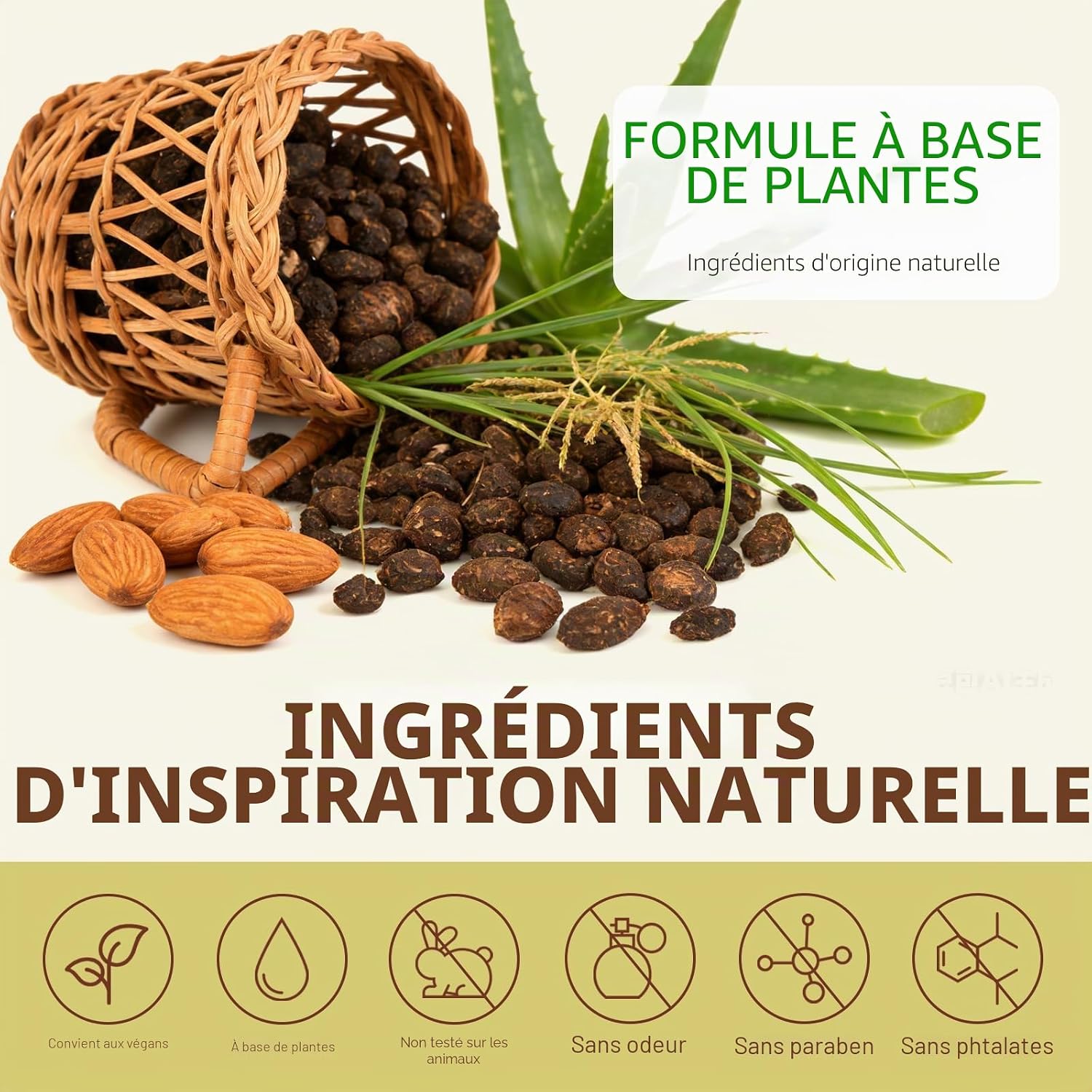 Detalle de Huile de Souchet Anti Poils 60 ml – Huile Cyperus Rotundus, épilation douce et hydratante