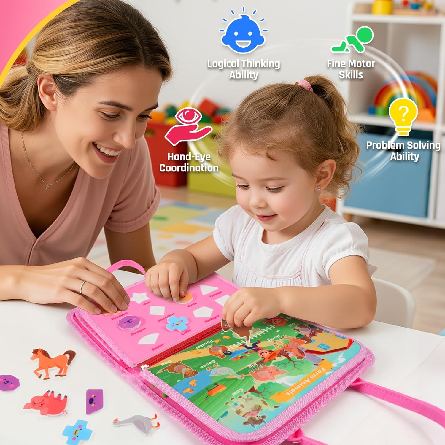 Thumbnail 5 de ZOOI Busy Board Montessori Toy for 1 Year Old