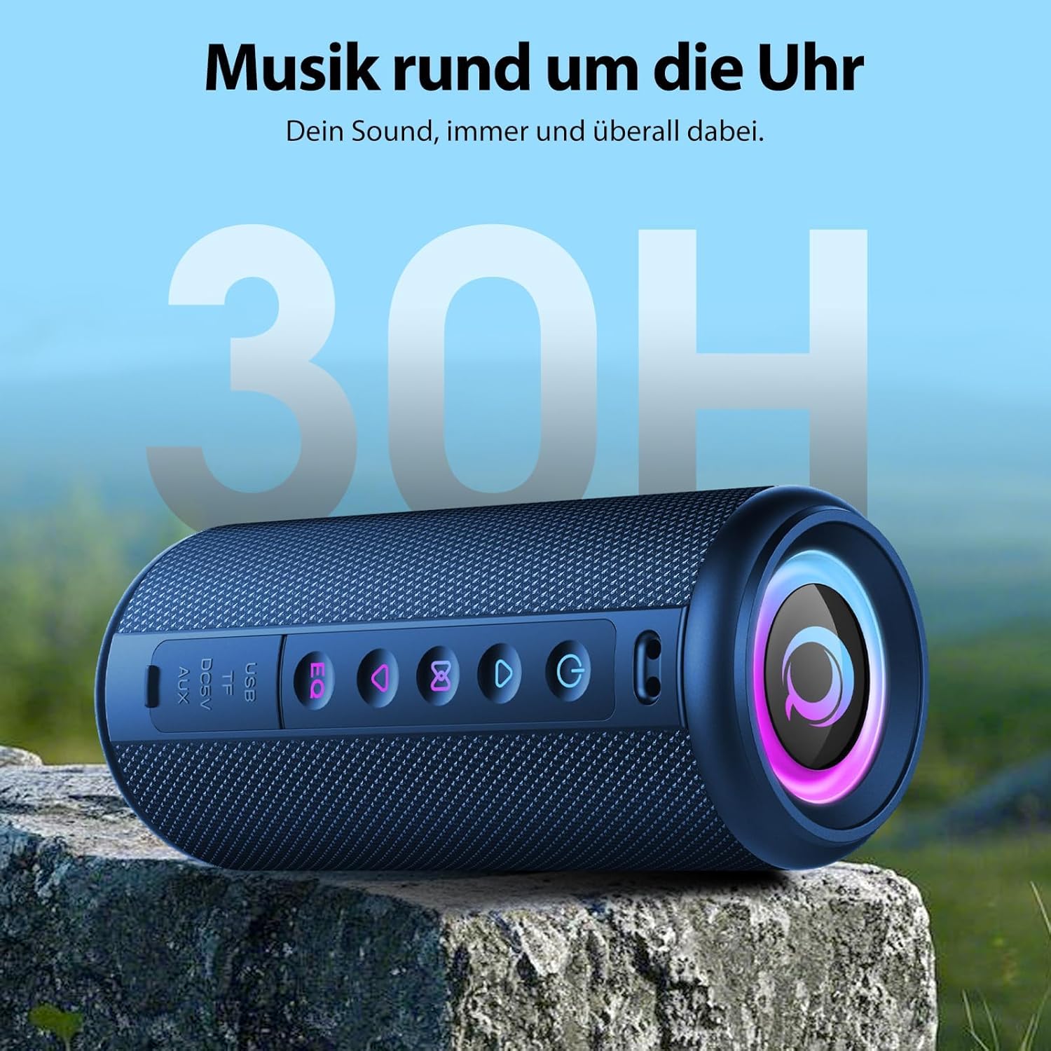 Thumbnail 4 de Bluetooth Lautsprecher 2026 Musikbox – 360° Hi‑Fi Klang, IPX7, 30 Std Akku, RGB Licht, Bluetooth 5.4