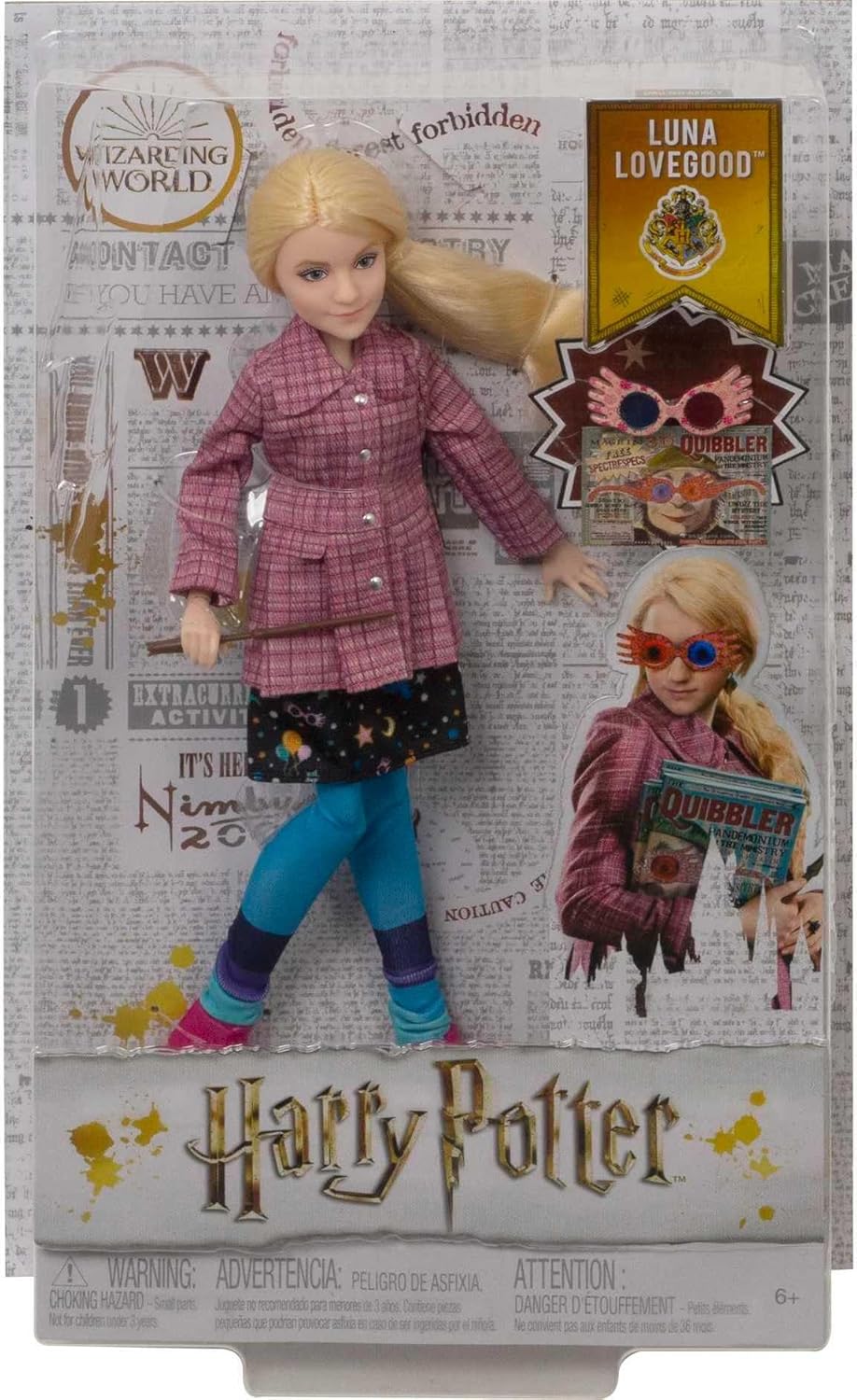 Thumbnail 5 de Mattel Harry Potter Luna Lovegood GNR32 samlardocka, 10 tum, med tweedjacka