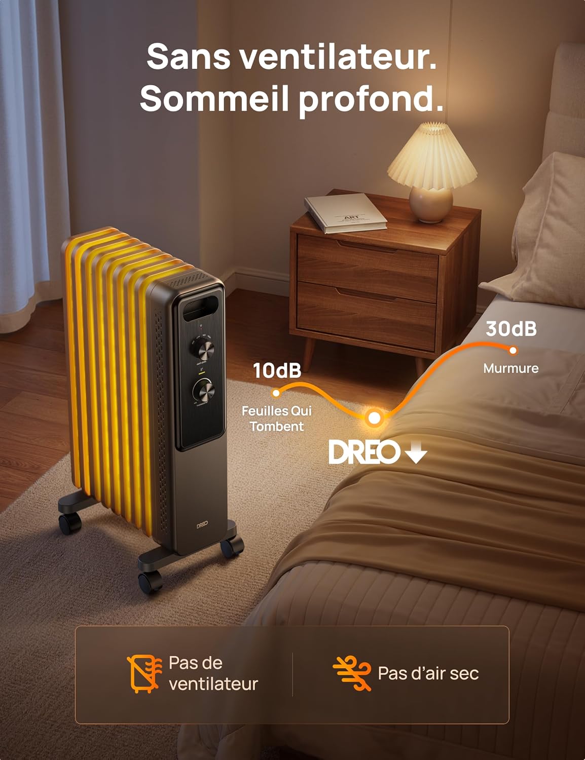 Thumbnail 6 de Dreo radiateur à huile 2000W à 9 ailettes