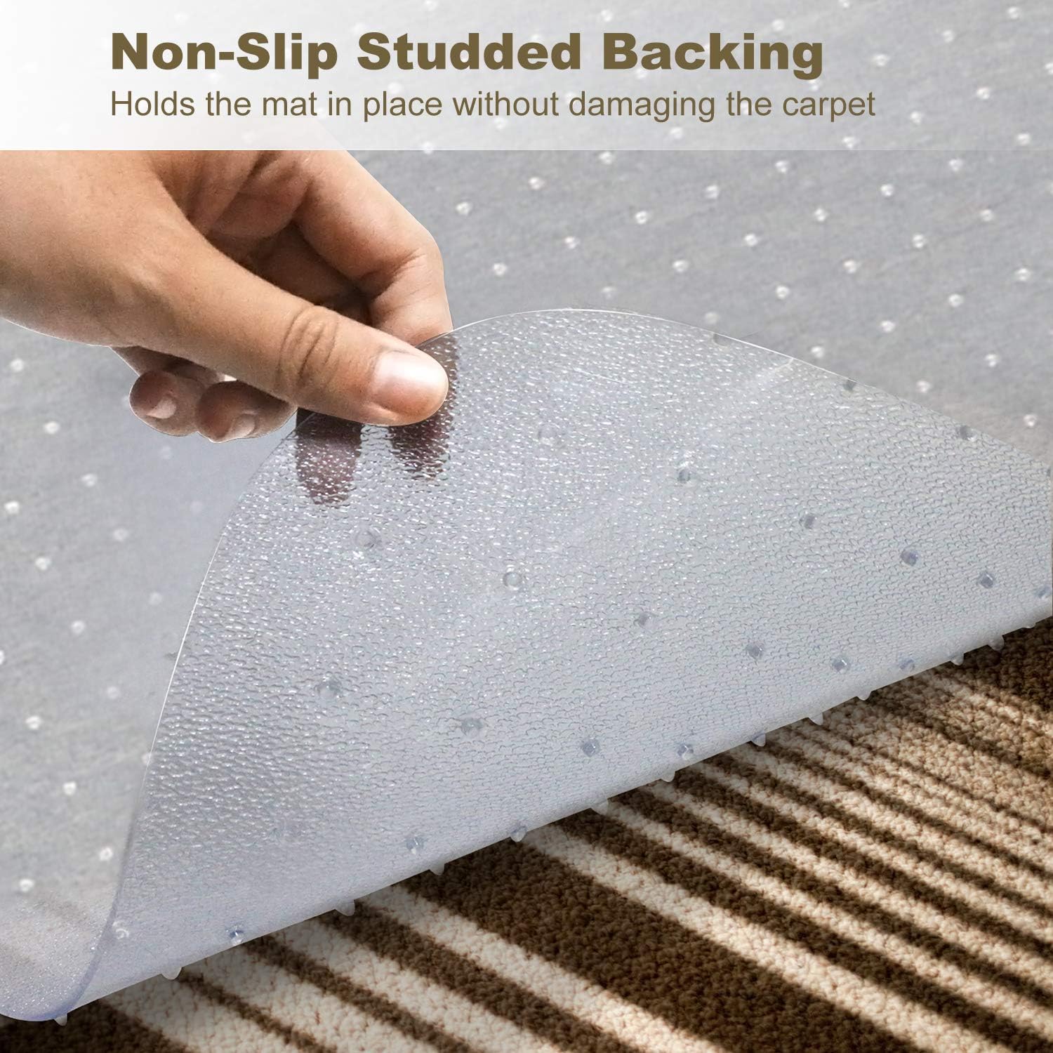 Detalle 2 de Kuyal Office chair mat for carpets 2.2mm