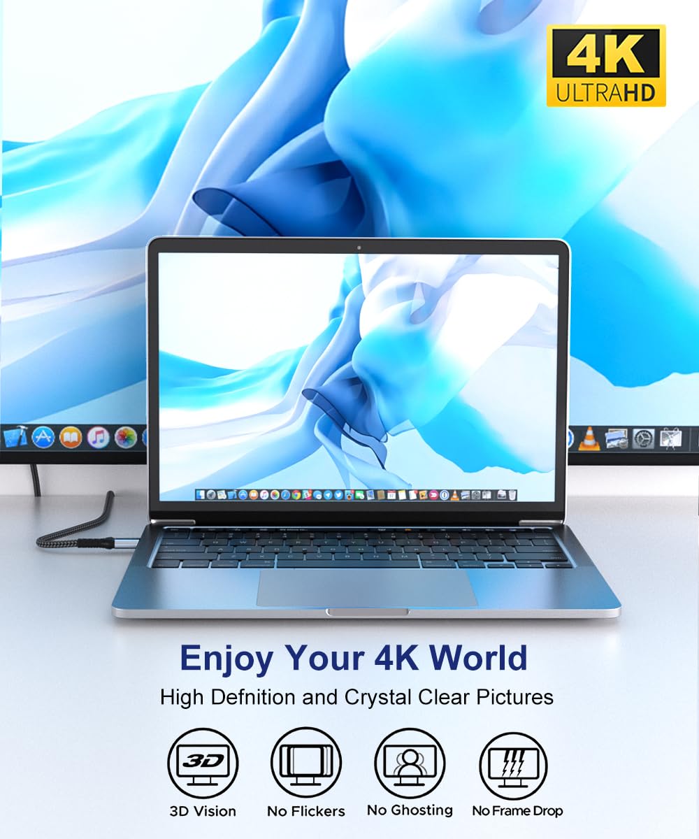 Detalle 2 de USB-C to HDMI 4K cable 3m by ALLEASA