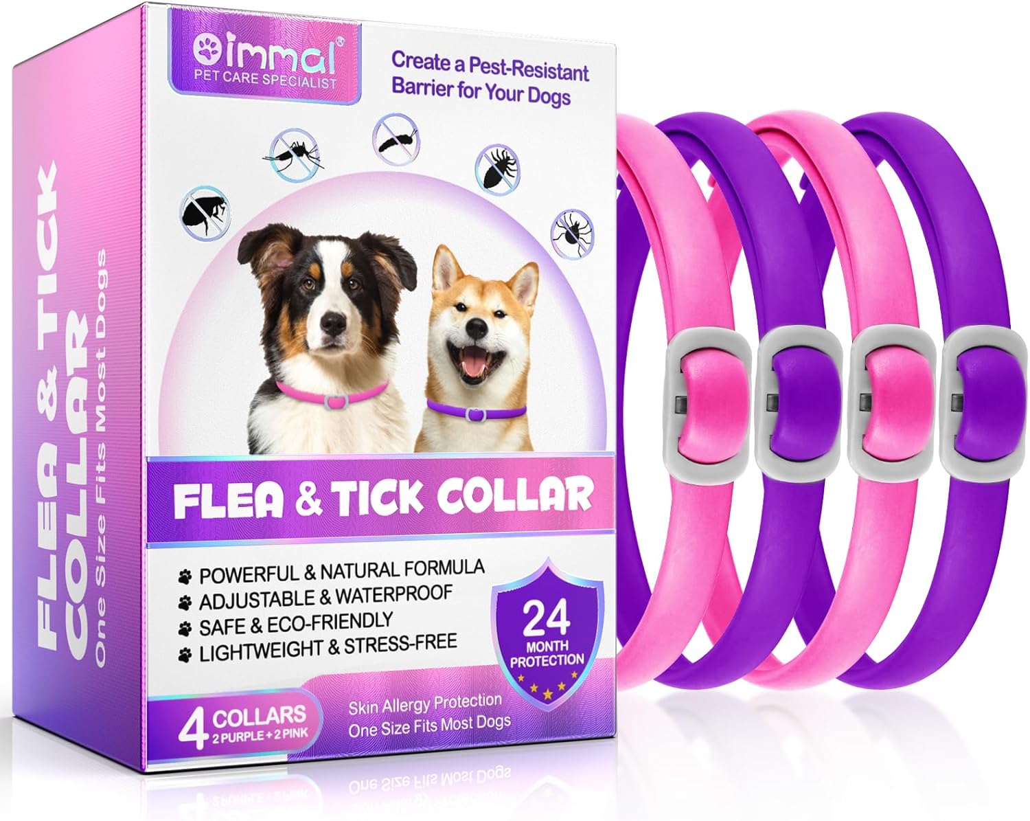 Zeckenhalsband für Hunde 60 cm