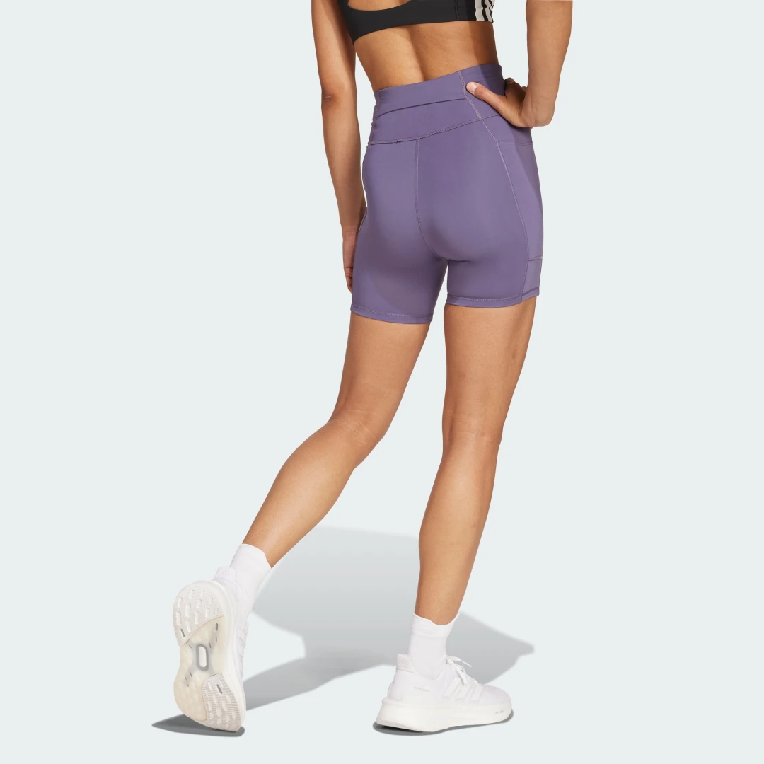 Detalle de Mallas cortas Own the Run de Adidas – color violeta