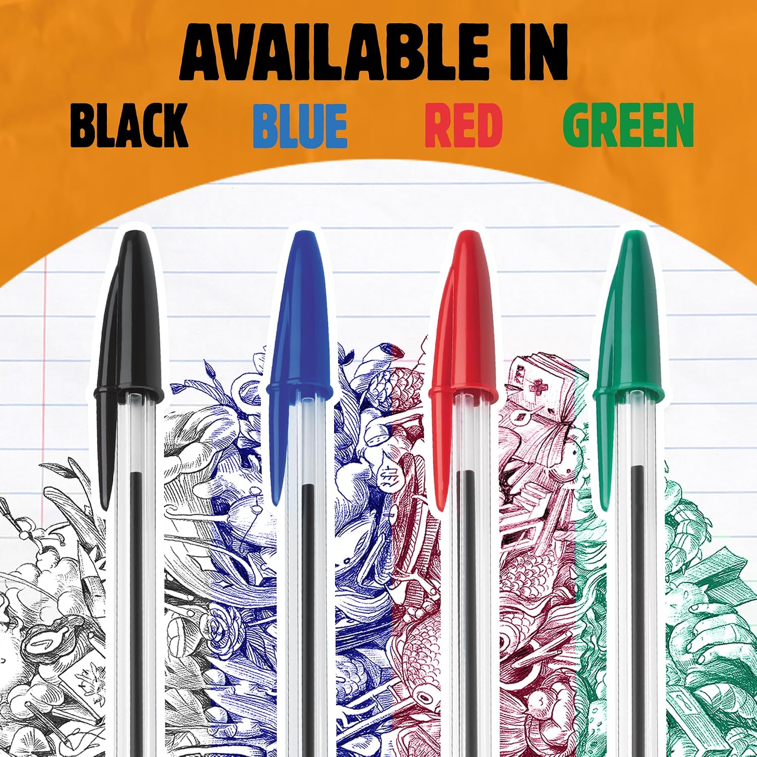 Thumbnail 5 de BIC Cristal Original Smudge Free Ballpoint Pens — Black, 1.0mm, Pack of 50