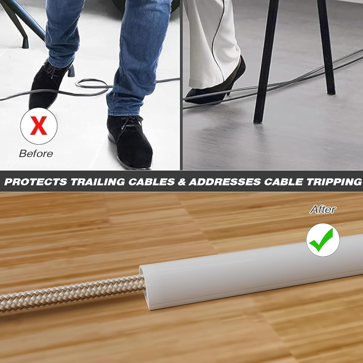 Detalle de 1M Silicone Cable Trunking Cable Tidy for Wires