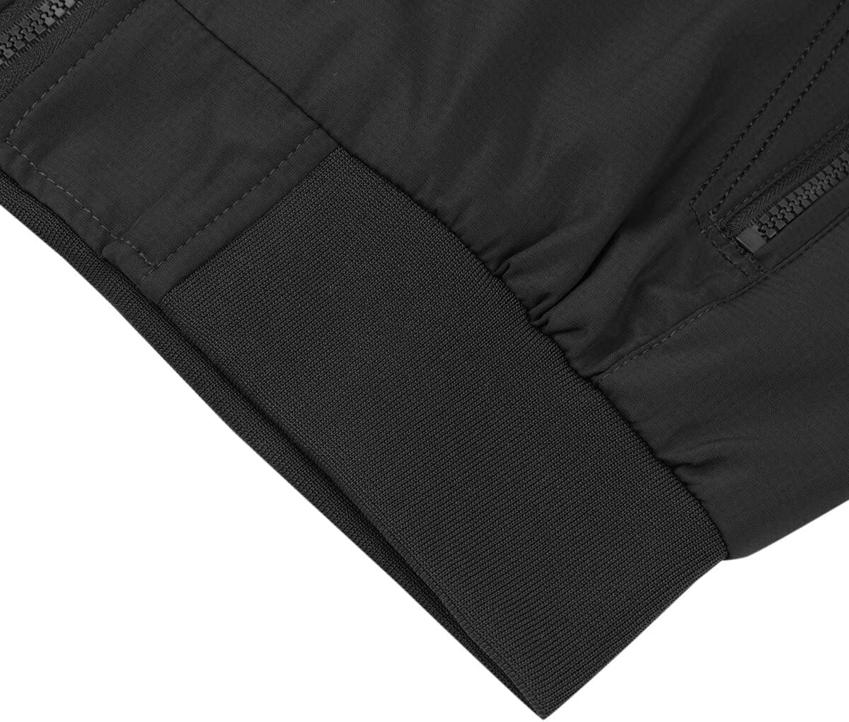 Thumbnail 6 de YOUTHUP Giacca da Uomo leggera estiva “bomber” con zip integrale e colletto alla coreana
