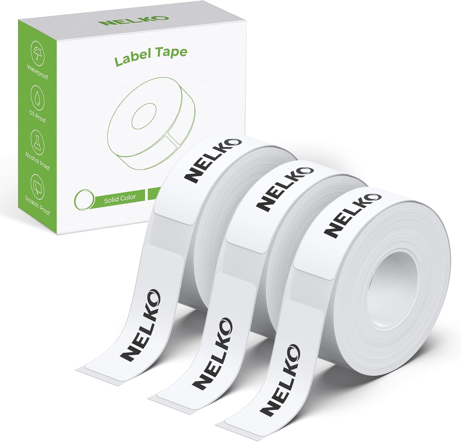 Detalle de Nelko TP14x40-5-R-BK etikettenrollen, 14 x 40 mm, voor P21