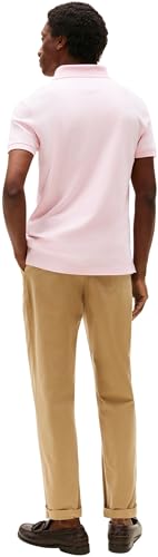 Detalle 2 de Tommy Hilfiger Polo de Manga Corta Hombre 1985 Slim Fit Rosa (Pink Lily), talla L