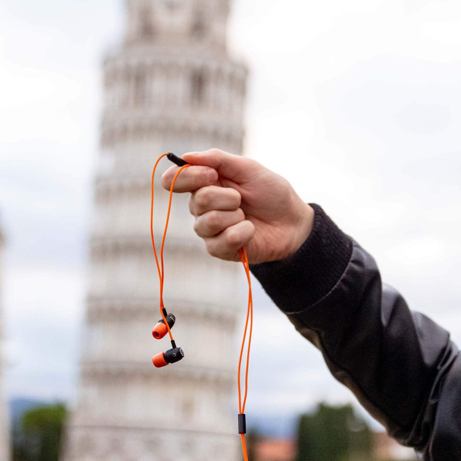 Thumbnail 3 de Ludos CLAMOR wired in-ear earbuds with microphone – memory foam noise-isolating buds (5-year warranty) – Red