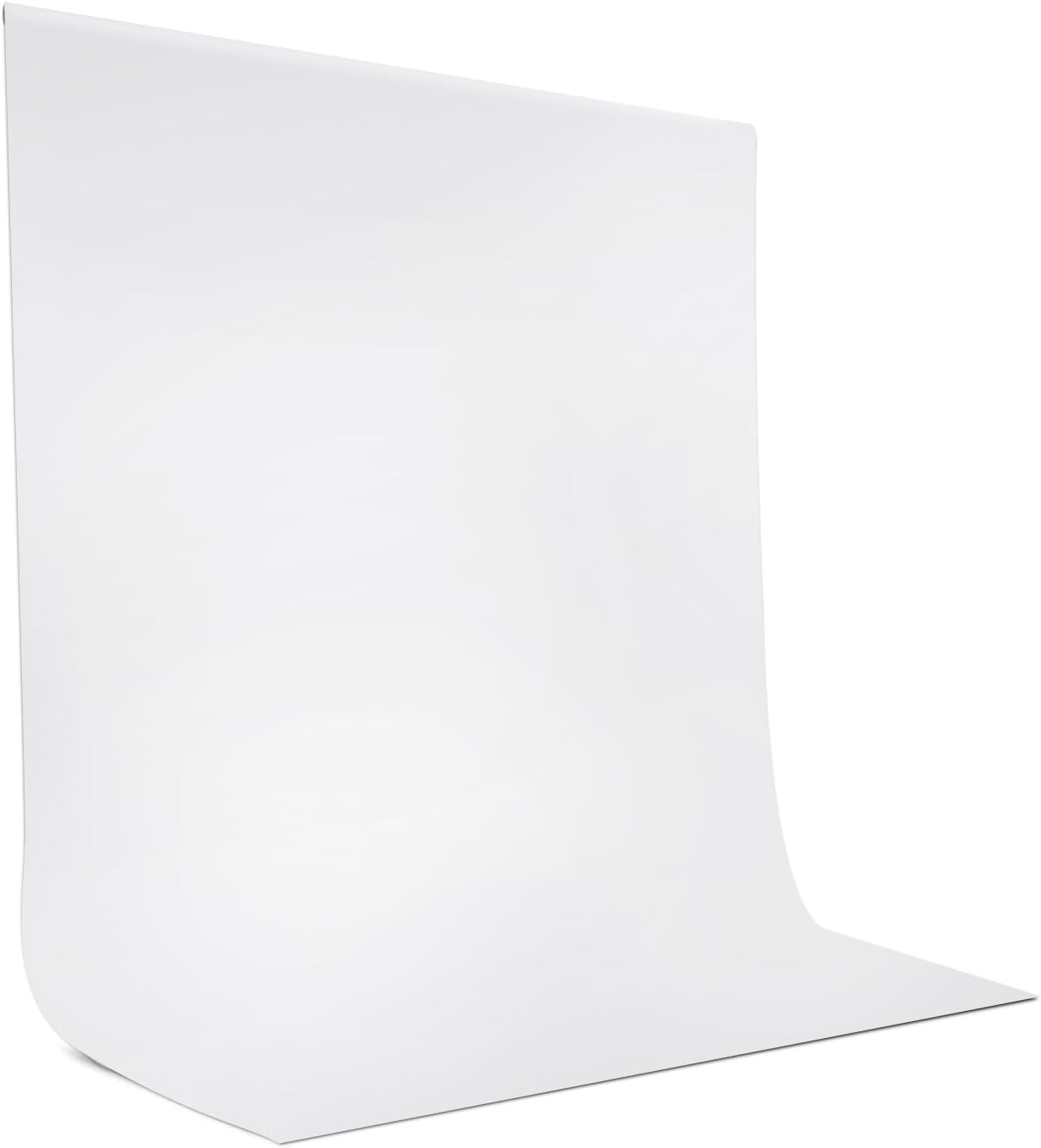 JEBUTU weißer Fotohintergrund 1,5x2 m aus Polyester – waschbar & für Fotografie, Zoom und Video-Meetings