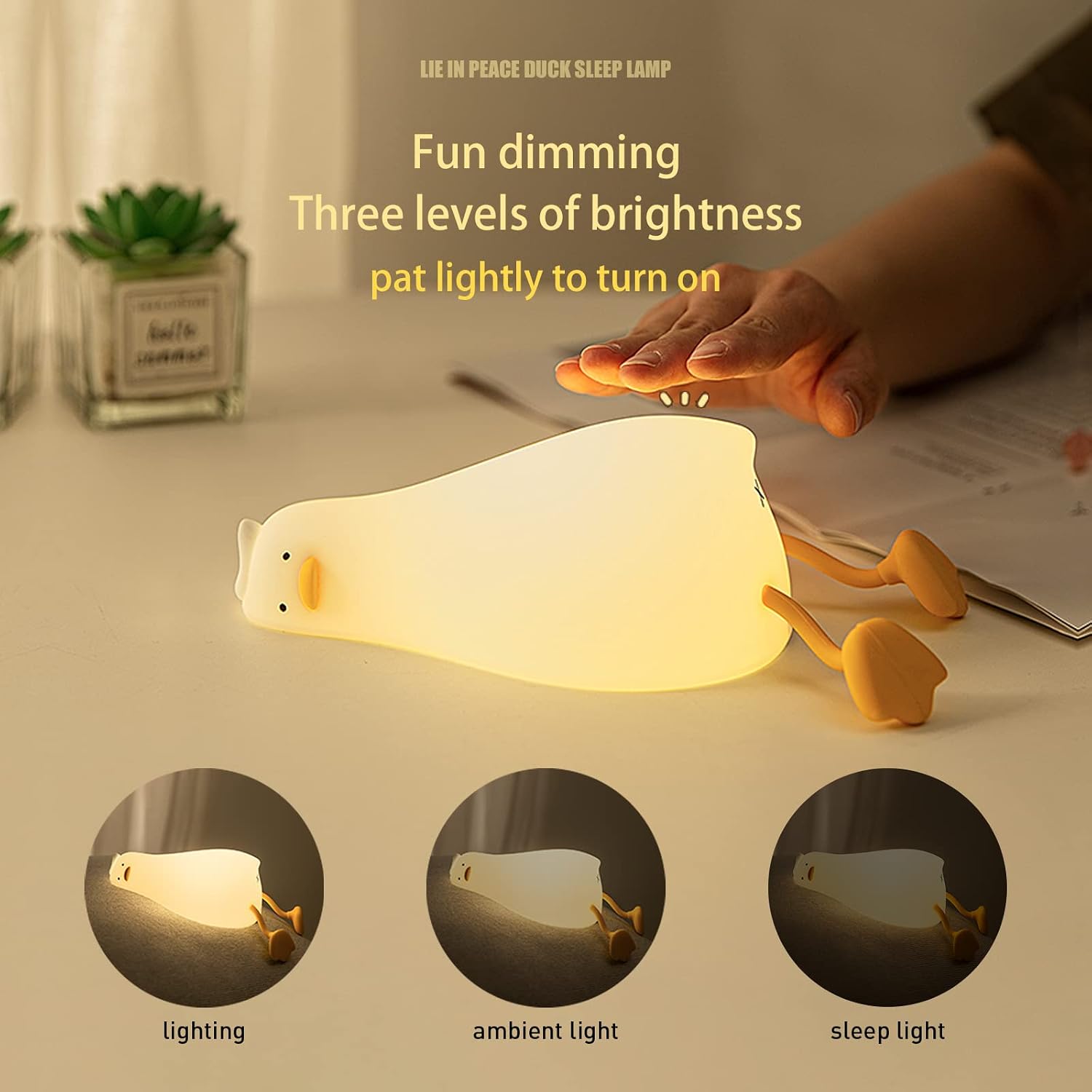 Detalle 2 de MUID Benson Lying Flat Duck Night Light