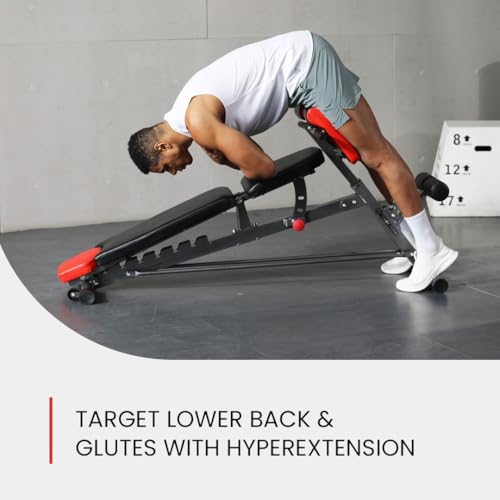Detalle de FF Finer Form Multi-Functional Adjustable FID Weight Bench and Roman Chair
