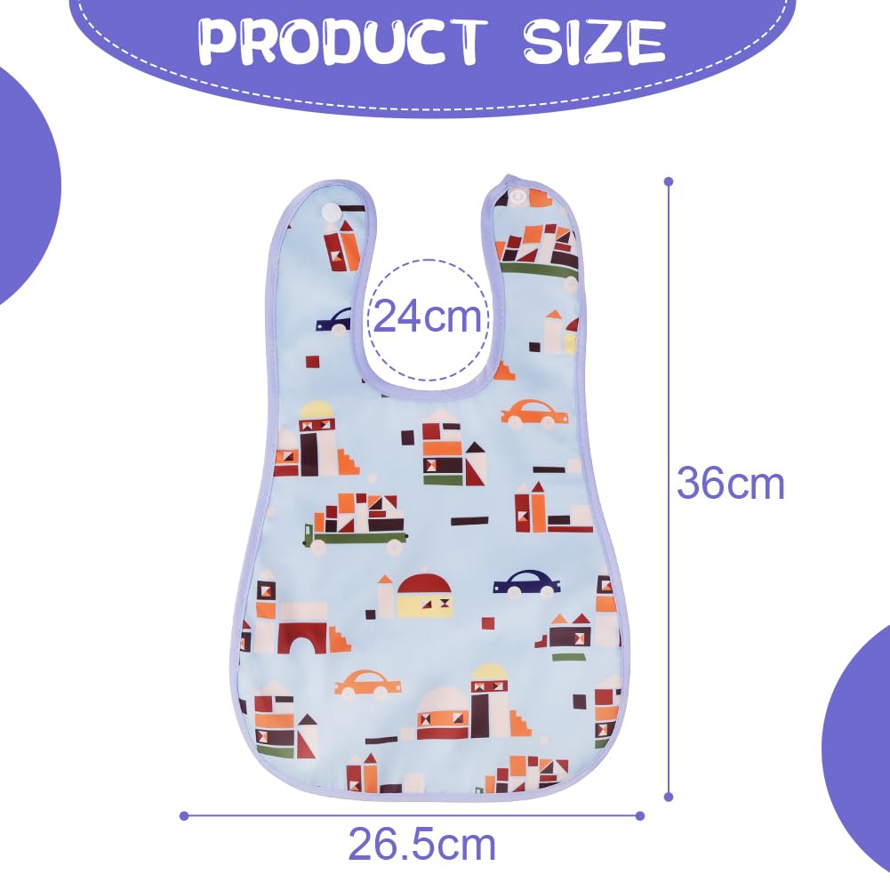 Detalle de Aolso Lätzchen Baby Wasserdicht – 7-teiliges Set mit Bandana-Design und großer Rückentasche