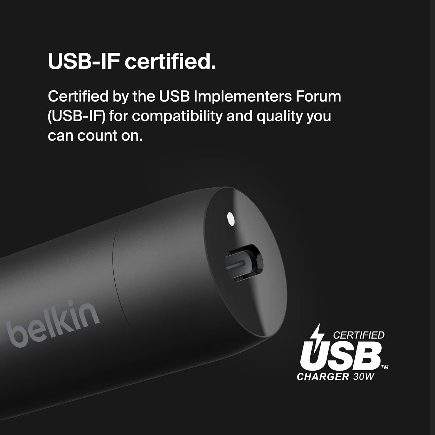 Thumbnail 2 de Belkin BoostCharge Caricabatteria da auto 30 W USB-C PD: compatto, universale e veloce