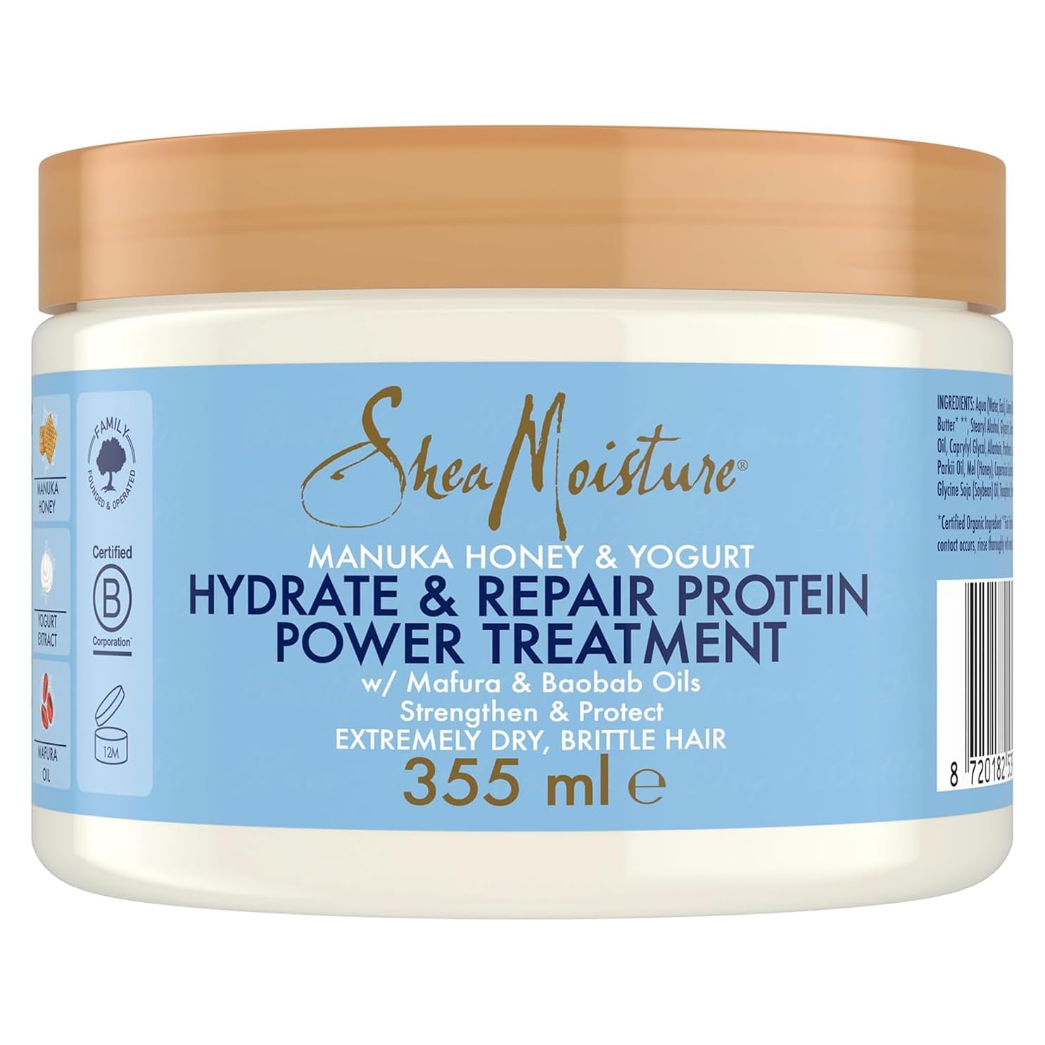 Detalle de SheaMoisture Manuka Honig Haarmaske 355 ml