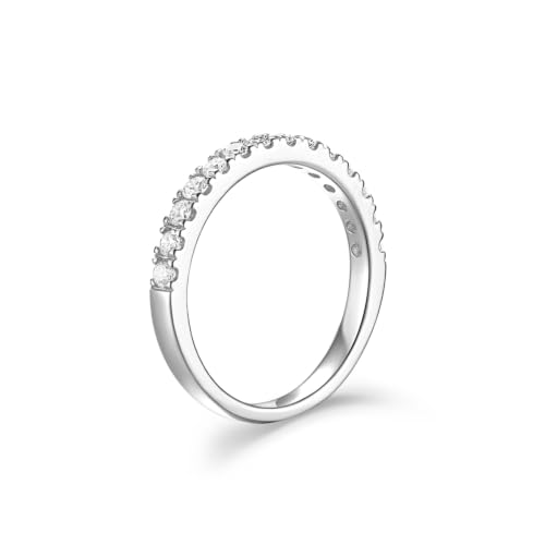 Detalle 2 de FANCIME 0.42ct Lab Grown Diamond Eternity Band Ring, Size L 1/2