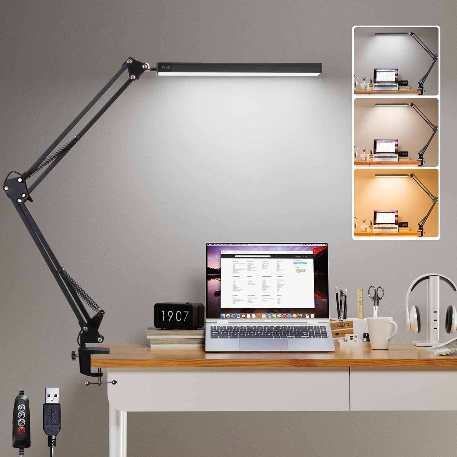 Detalle de GLOBAL GOLDEN Desk Lamp LED, 12W