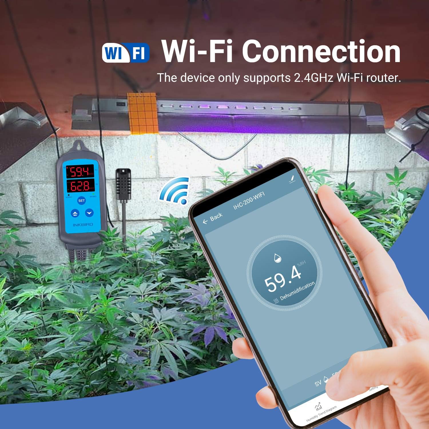 Thumbnail 5 de Inkbird ITC-308-WIFI thermostat with IHC-200-WIFI hygrostat 🌡