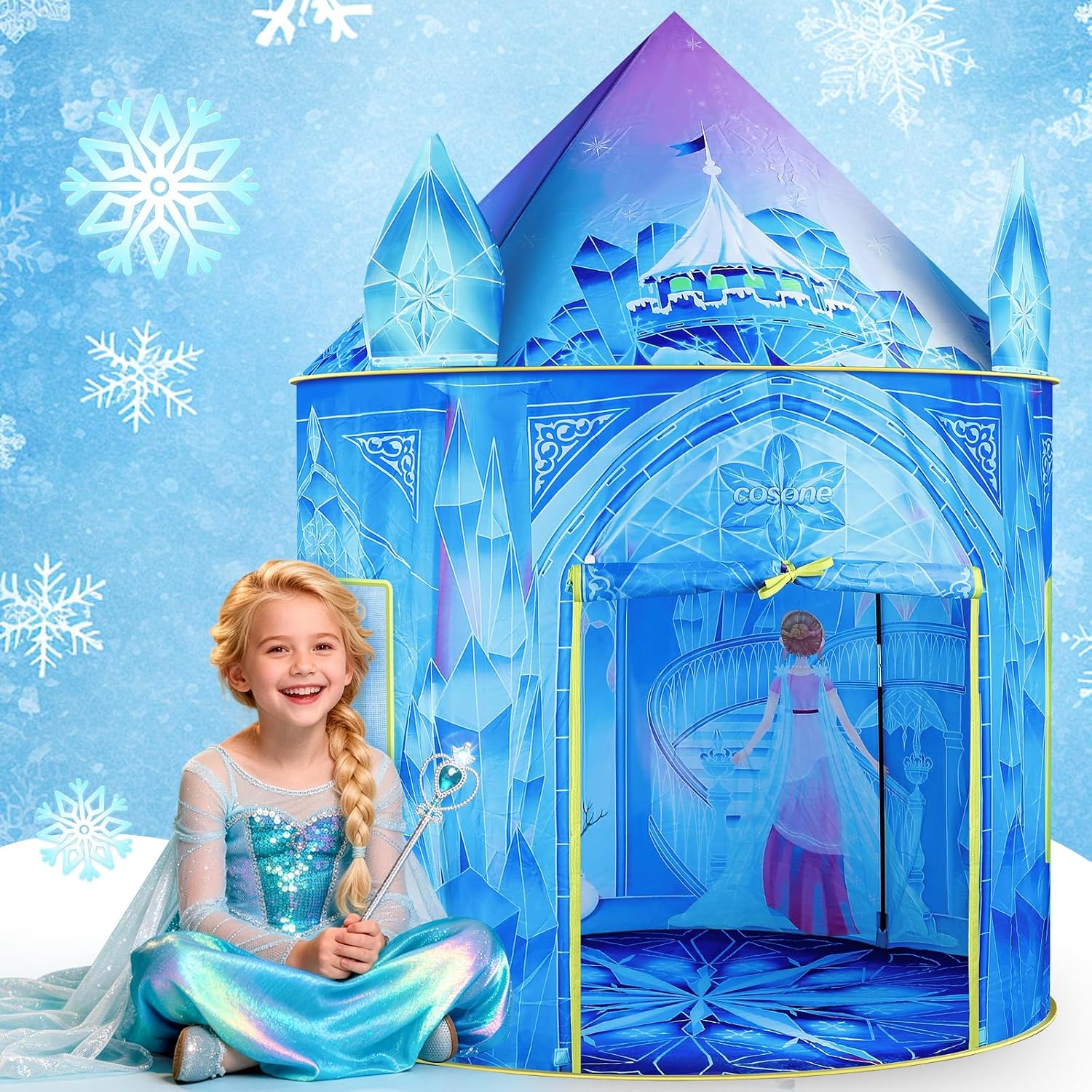Thumbnail 1 de Cosone Tenda per Bambini: Castello da Principessa Portatile con Borsa di Trasporto