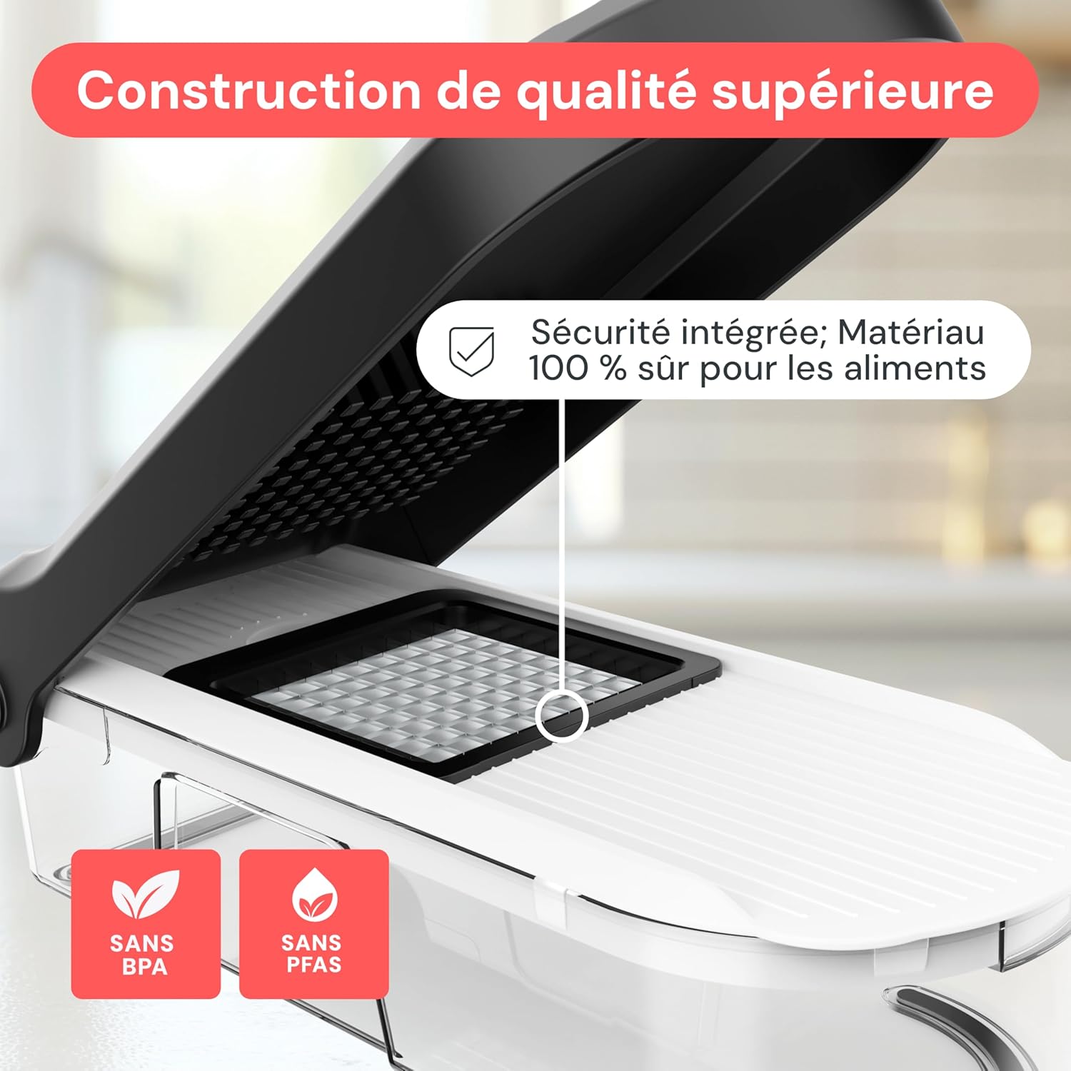 Thumbnail 4 de Fullstar Coupe-légumes multifonctions 6-en-1 avec mandoline (trancheur, julienne, râpe) blanc