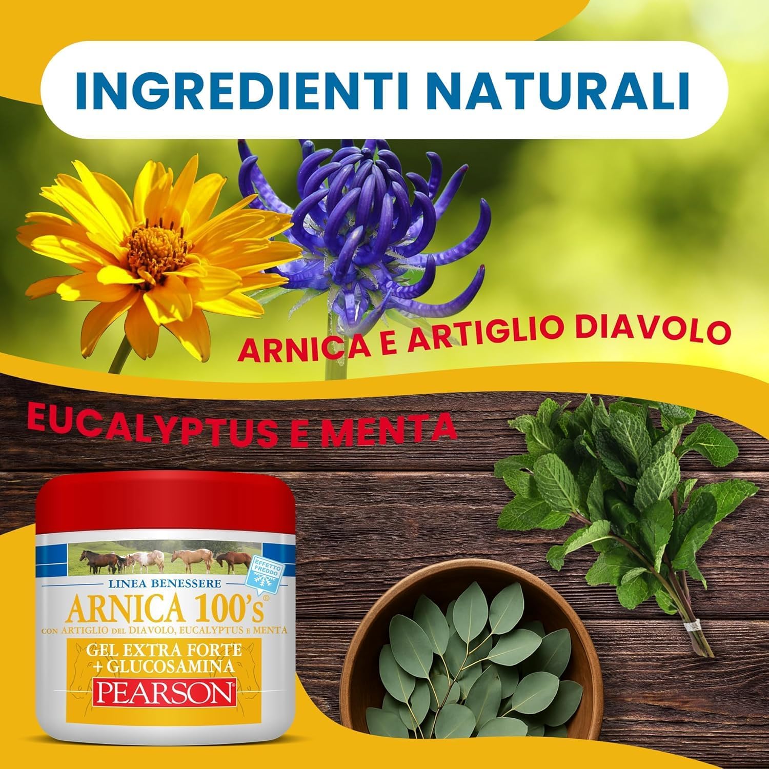 Detalle de ARNICA 100'S - Arnica per Cavalli Gel Extraforte Raffreddante Pearson, 500 ml