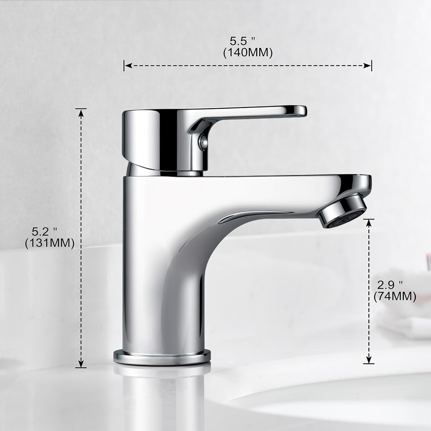 Thumbnail 5 de GRIFEMA Rubinetto Bagno Lavabo Monocomando G3/8, Cromo – G11003