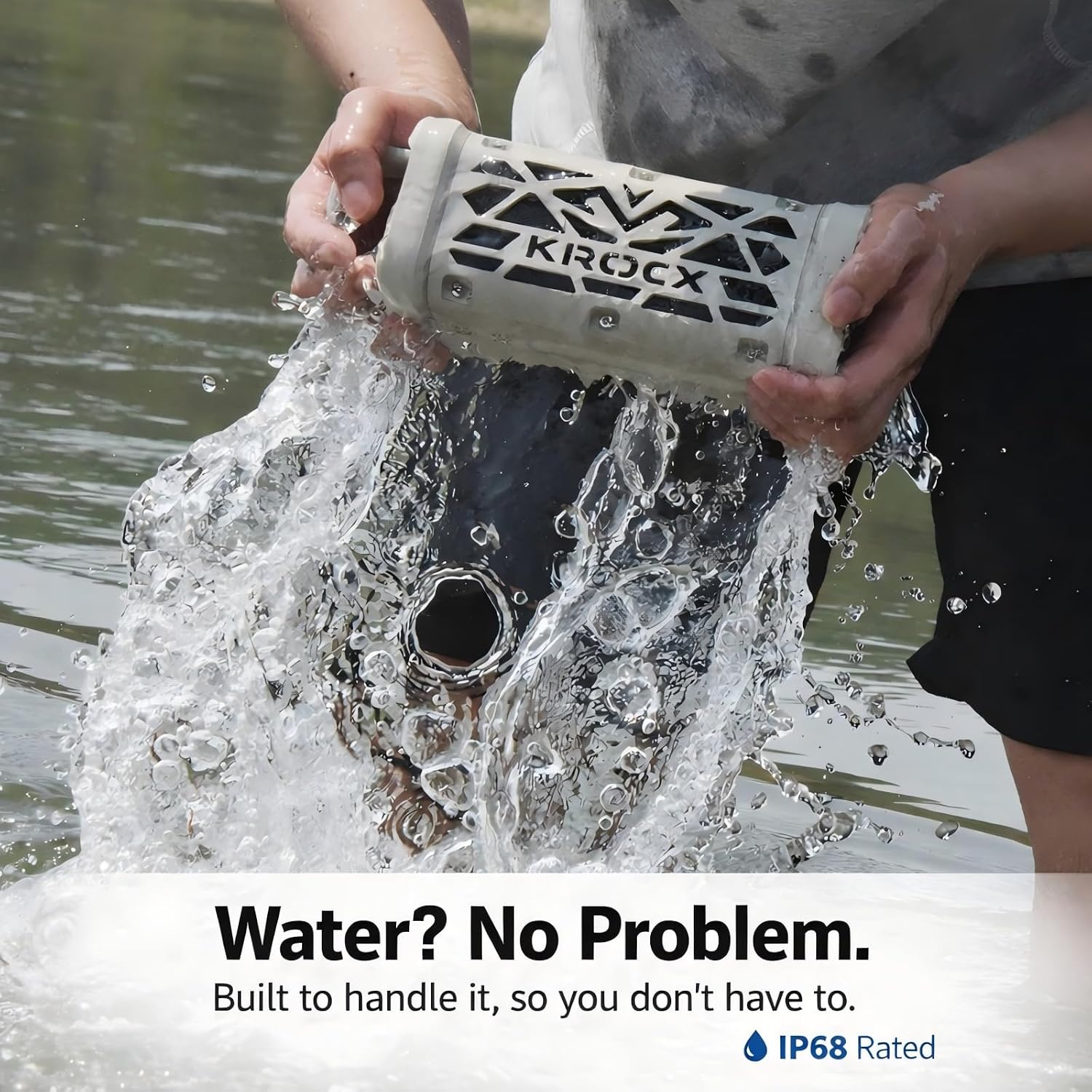 Thumbnail 3 de KROCX TRAVOR Magnetic Bluetooth Outdoor Speaker: Rugged All-Aluminum 45W with Deep Bass