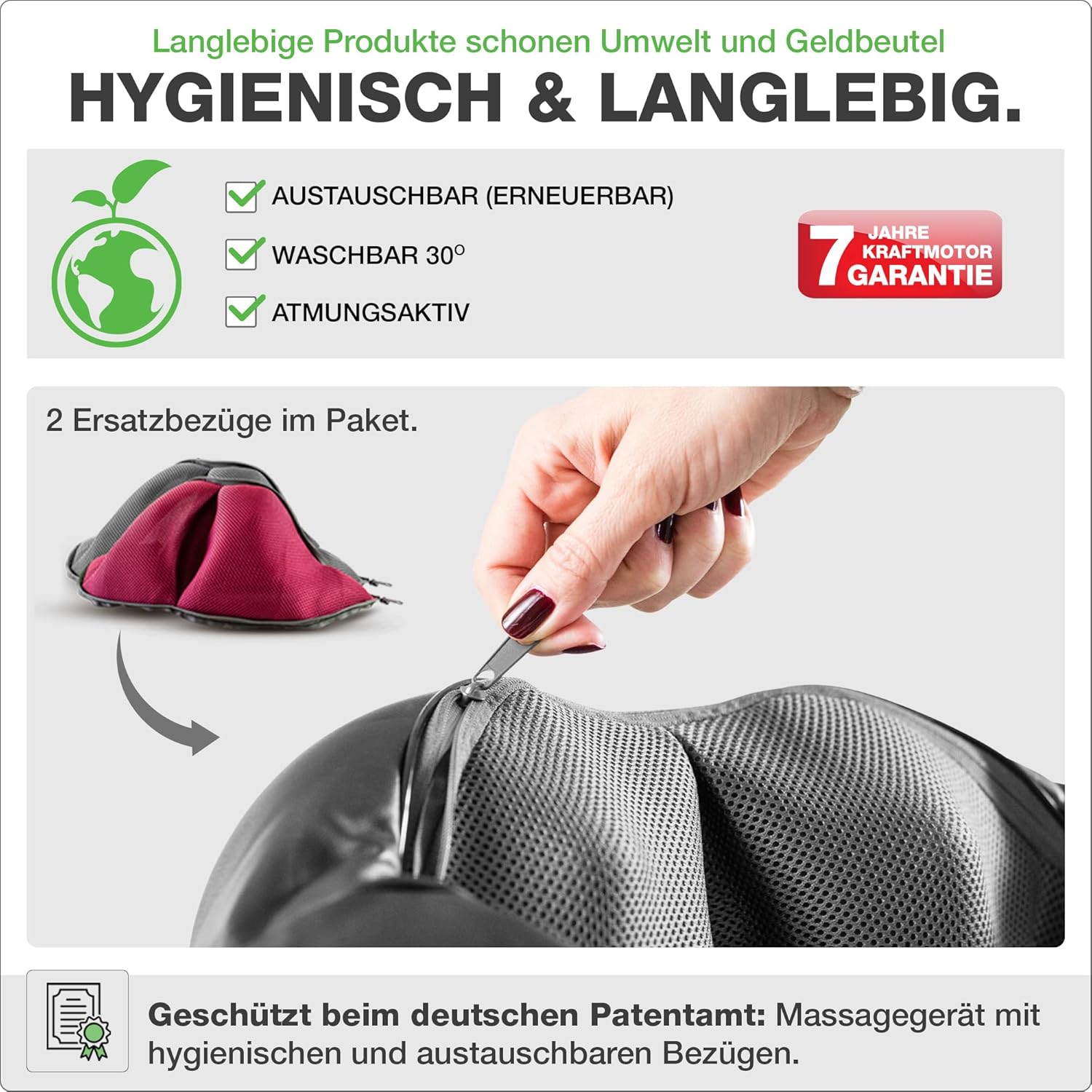 Thumbnail 4 de DONNERBERG Das Original Nackenmassagegerät mit Wärme – Shiatsu, 3 Intensitäten und 7 Jahre Garantie