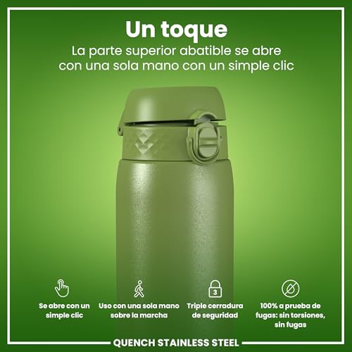 Thumbnail 2 de ION8 Botella Agua Inox 1 L verde caqui 🚰