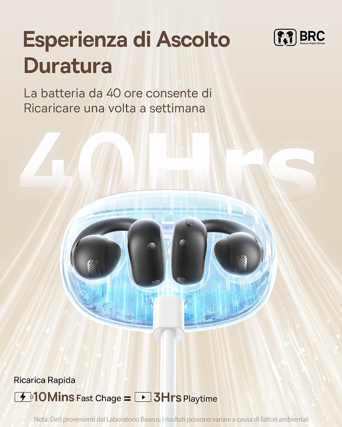 Thumbnail 5 de Baseus MC1 Cuffie Aperte auricolari clip-on