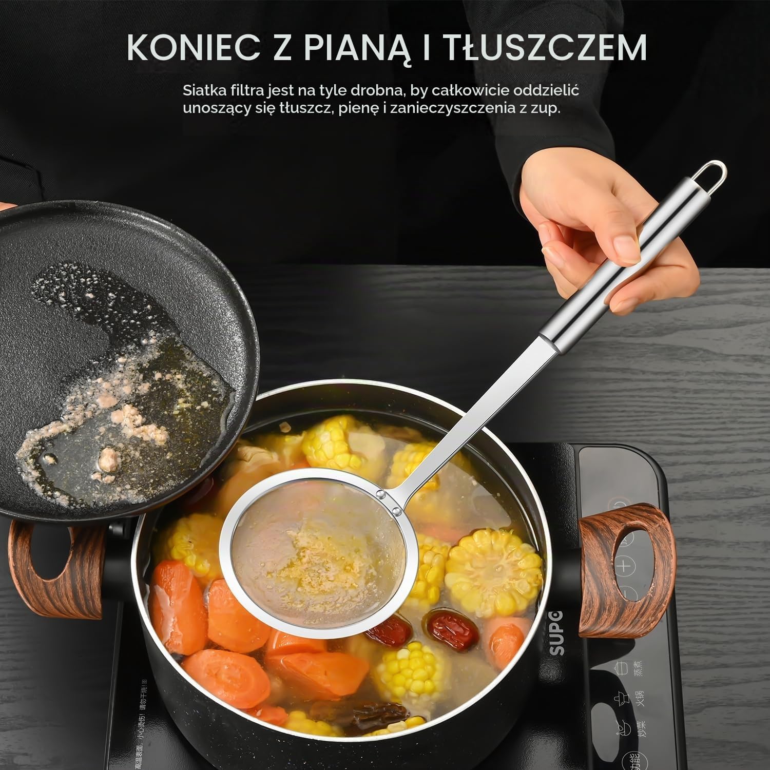 Thumbnail 6 de Dehov SY-XL – zestaw sitek kuchennych ze stali nierdzewnej, pająk 14 cm