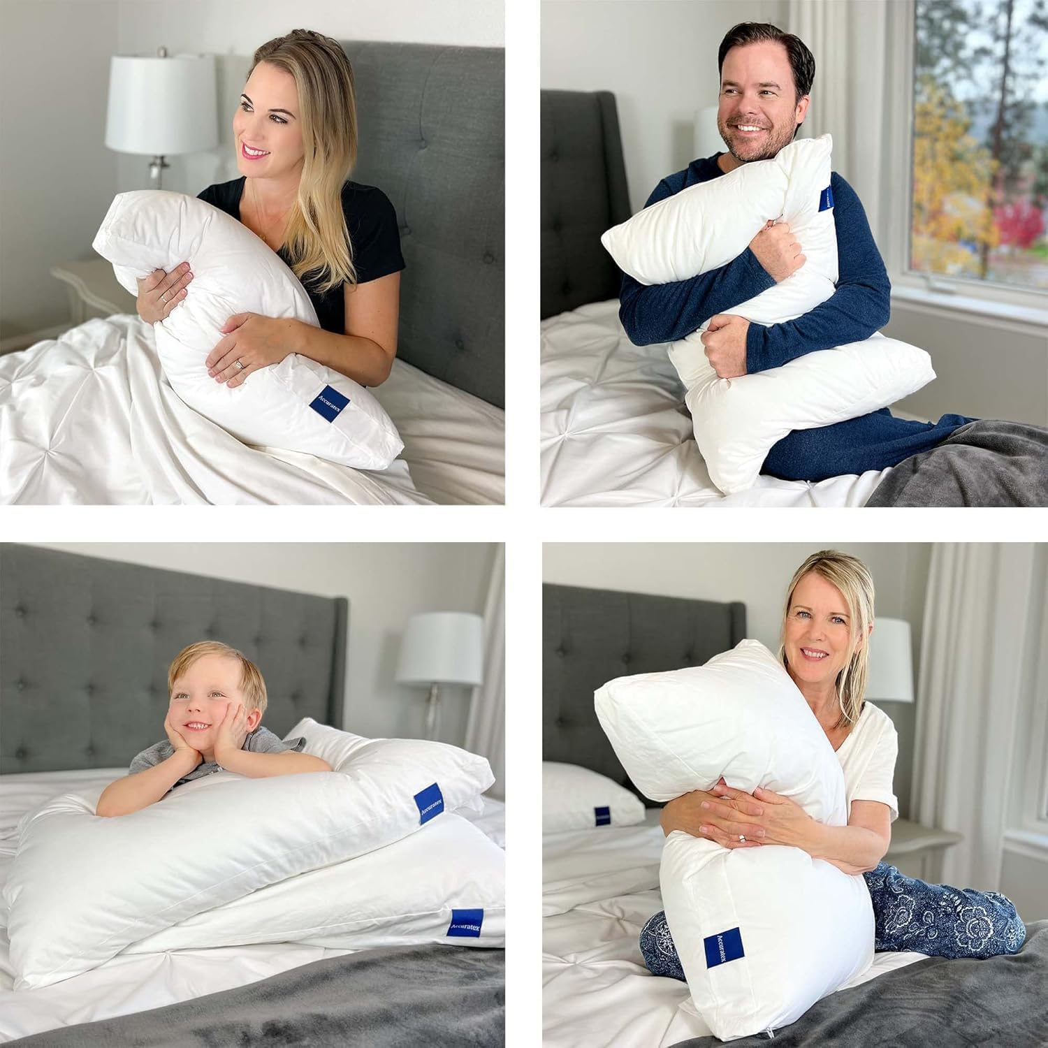 Thumbnail 4 de ACCURATEX Pillows King Size Adjustable Loft set of 2