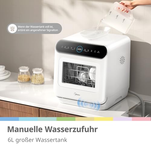 Detalle de COMFEE' Table Top Dishwasher No Plumbing with 6L Water Tank